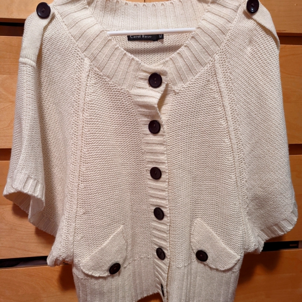 Carol Rose Cream Sweater Top